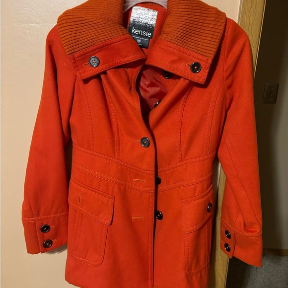 Kensie orange coat size medium - Picture 2 of 2